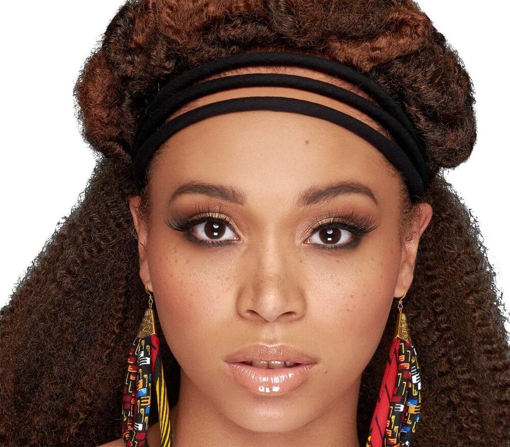 2584 African Hair Piece | Black 3 Strand Head Wrap | The Black Regent